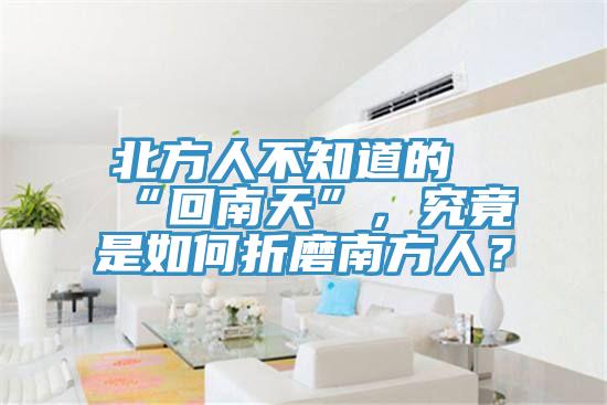 北方人不知道的“回南天”，究竟是如何折磨南方人？