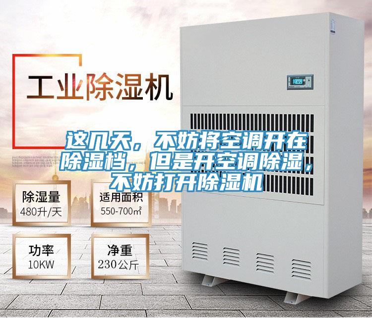 這幾天,不妨將空調(diào)開在除濕檔,但是開空調(diào)除濕,不妨打開除濕機(jī)