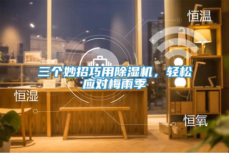 三個妙招巧用除濕機，輕松應對梅雨季