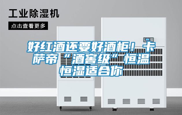 好紅酒還要好酒柜！卡薩帝“酒窖級”恒溫恒濕適合你