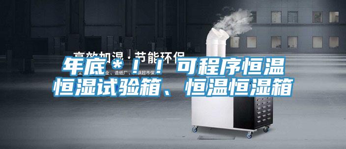 年底＊！！可程序恒溫恒濕試驗(yàn)箱、恒溫恒濕箱